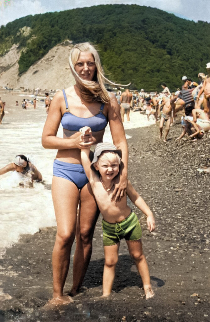 Отдых на Черном море. СССР, 1975 год.